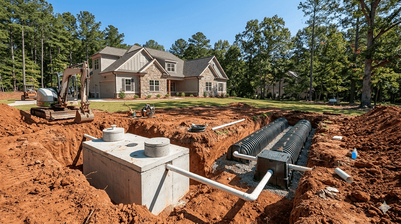 Septic system installation service in Milledgeville GA