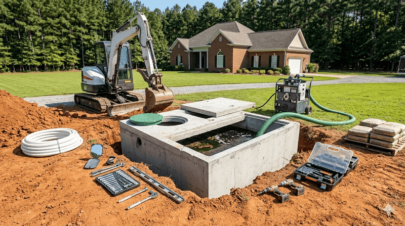 Septic tank repair service in Milledgeville GA